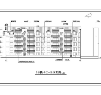 某小区多层住宅楼建筑设计施工图