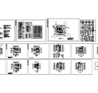 高级独栋别墅施工图3D模型