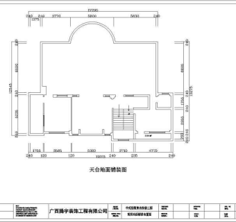 某地中式别墅建筑室内装修设计施工图