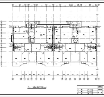 某地二十四层住宅楼建筑给排水设计施工图