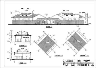 某公园单层框架结构公厕建筑施工图纸3D模型