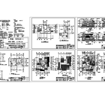 全套别墅施工图3D模型