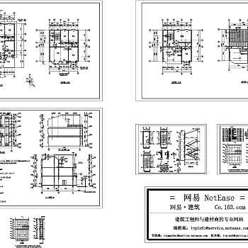 全套别墅建筑图纸3D模型