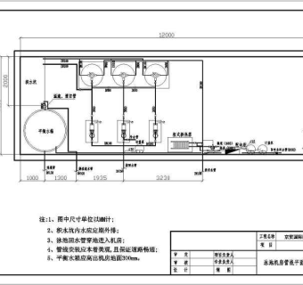 某高档小区室内游泳池给排水施工图