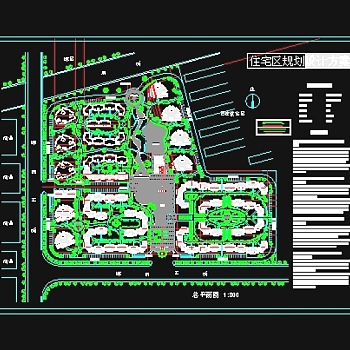 小区规划设计方案总图3D模型