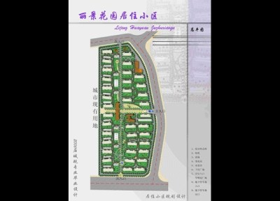 城市规划专业小区规划设计文本3D模型