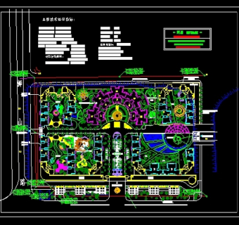 小区规划总平图3D模型