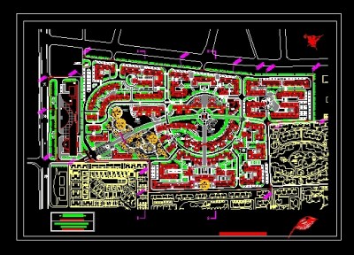 小区规划设计方案图3D模型