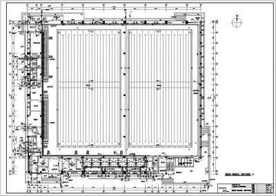 某大学一层钢结构游泳馆给排水施工图