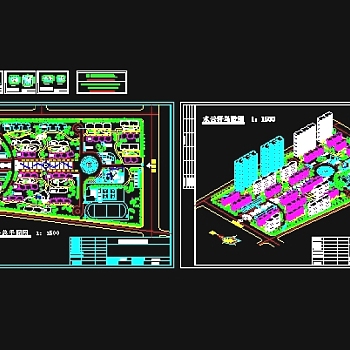 某小区规划设计图纸3D模型