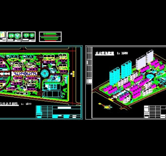 某小区规划设计图纸3D模型