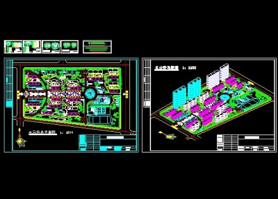 某小区规划设计图纸3D模型