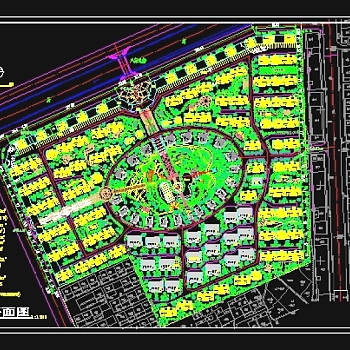 小区规划总平面图3D模型