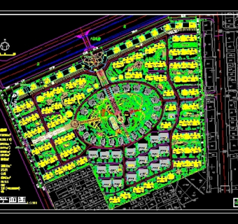 小区规划总平面图3D模型