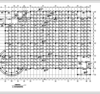 某大型超市三层框架结构设计施工图