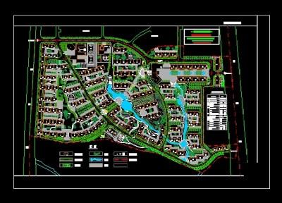 某小区规划总平面3D模型