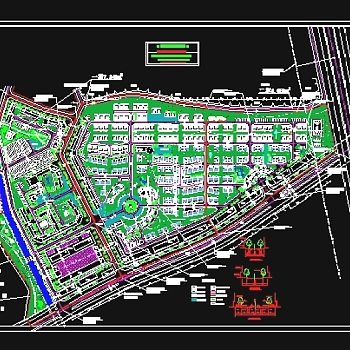 小区详细规划图3D模型