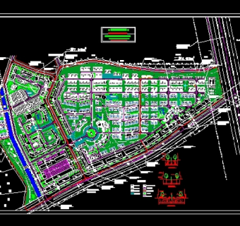 小区详细规划图3D模型