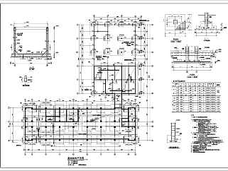 某地13层框架结构人防大楼结构设计施工图
