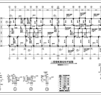 某六层带阁楼住宅框架结构设计施工图
