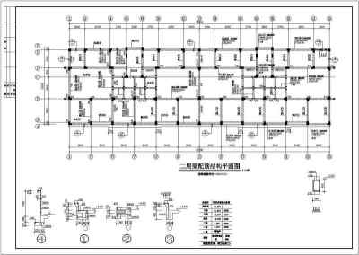 某六层带阁楼住宅框架结构设计施工图