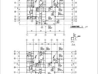 三层框架结构别墅楼结构设计施工图
