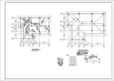 某地三层异形柱框架结构别墅结构施工图