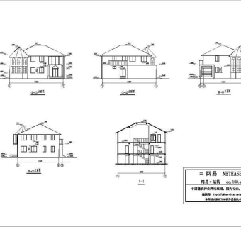 某地2层砌体结构别墅建筑、结构施工图