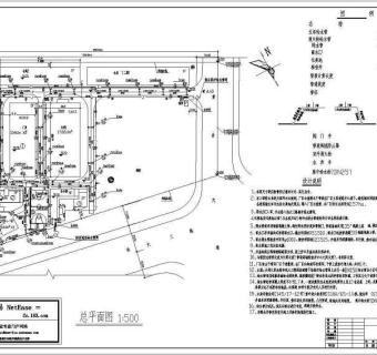 某厂区给排水消防总图设计施工图纸3D模型