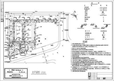 某厂区给排水消防总图设计施工图纸3D模型