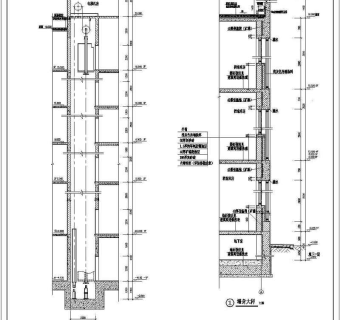 贵溪市某五层档案馆办公楼建筑、通风、电气、给排水施工图