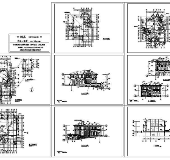 观澜湖高尔夫别墅全套建施图3D模型