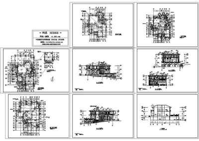 观澜湖高尔夫别墅全套建施图3D模型