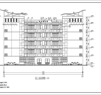 某地5层框架结构小学综合楼建筑施工图
