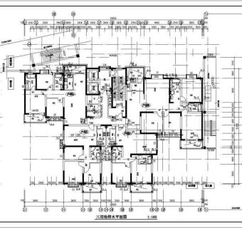 某小区高层框架结构住宅楼建筑施工图