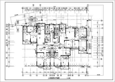 某小区高层框架结构住宅楼建筑施工图