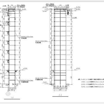 上海某公司科技楼观光电梯建筑及钢结构施工图纸3D模型