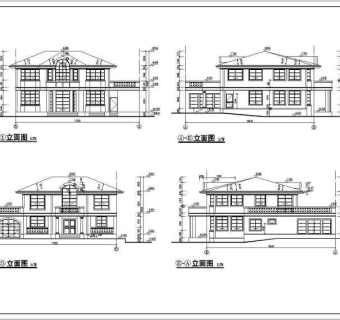 某地区2层砖混结构别墅建筑方案图