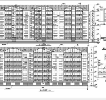 某地多层框剪结构住宅楼建筑方案图