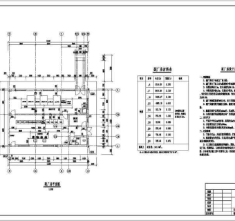 某地框架结构副厂房结构设计施工图