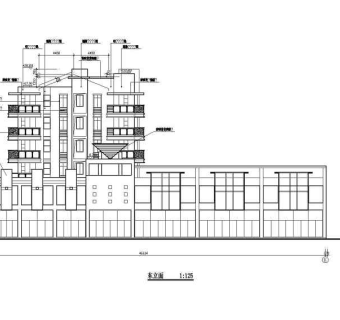 小区多层住宅建筑设计图