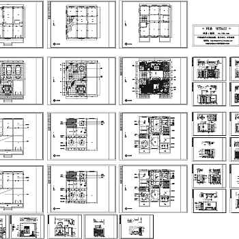 别墅室内装修图纸3D模型