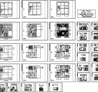 别墅室内装修图纸3D模型