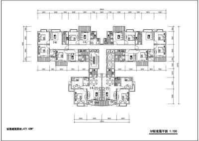 某小区多层住宅楼户型设计图