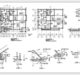 某地三层砖混结构独立别墅结构施工图