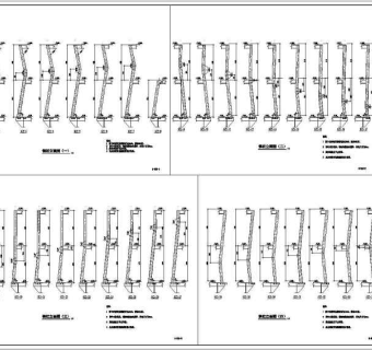 某地三层钢框架结构连廊结构施工图