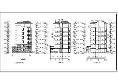 某地区六层框架结构住宅楼建筑施工图