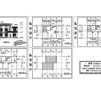 别墅建筑平面图3D模型