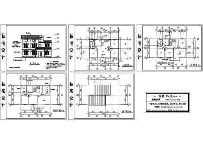 别墅建筑平面图3D模型