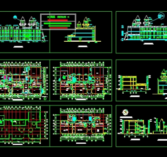 幼儿园设计建筑图3D模型